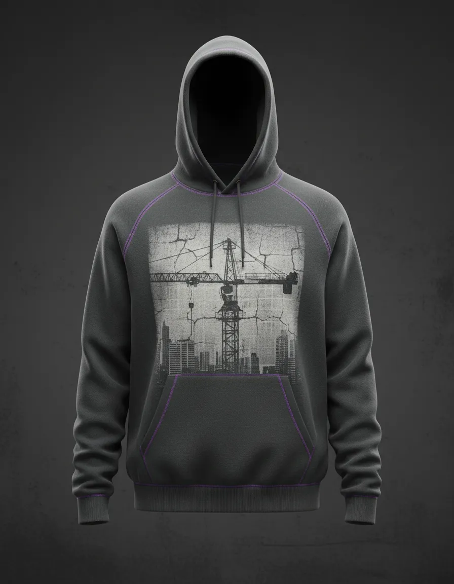 Concrete Crane Heat Hoodie