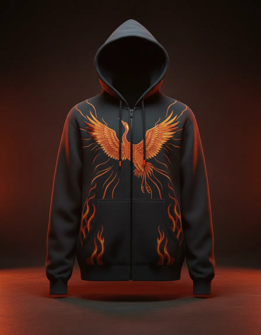Vault: Ember Crane Zip Hoodie