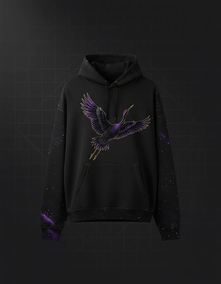 Midnight Crane Vault Hoodie