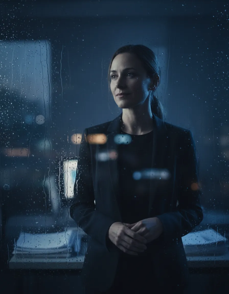 Professional seeking clarity amidst information overload