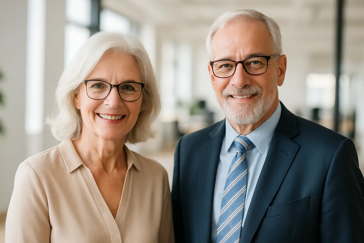 Leadership team of Marina Crest Realty in a modern office