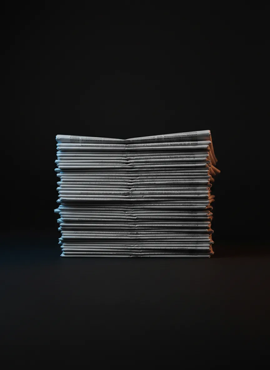 Desaturated editorial lifestyle photography capturing modern journalism