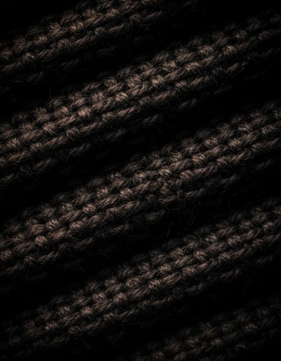 High-detail fabric texture of premium custom apparel in charcoal