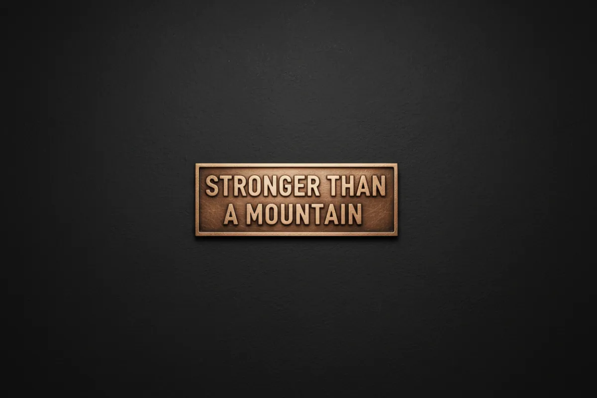 Stronger Than a Mountain