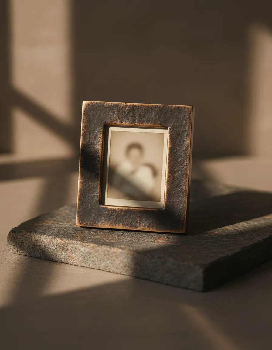Memorial creation preserving a treasured photograph
