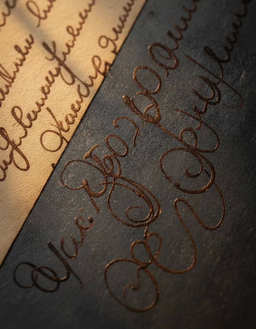 Memorial creation featuring preserved handwriting
