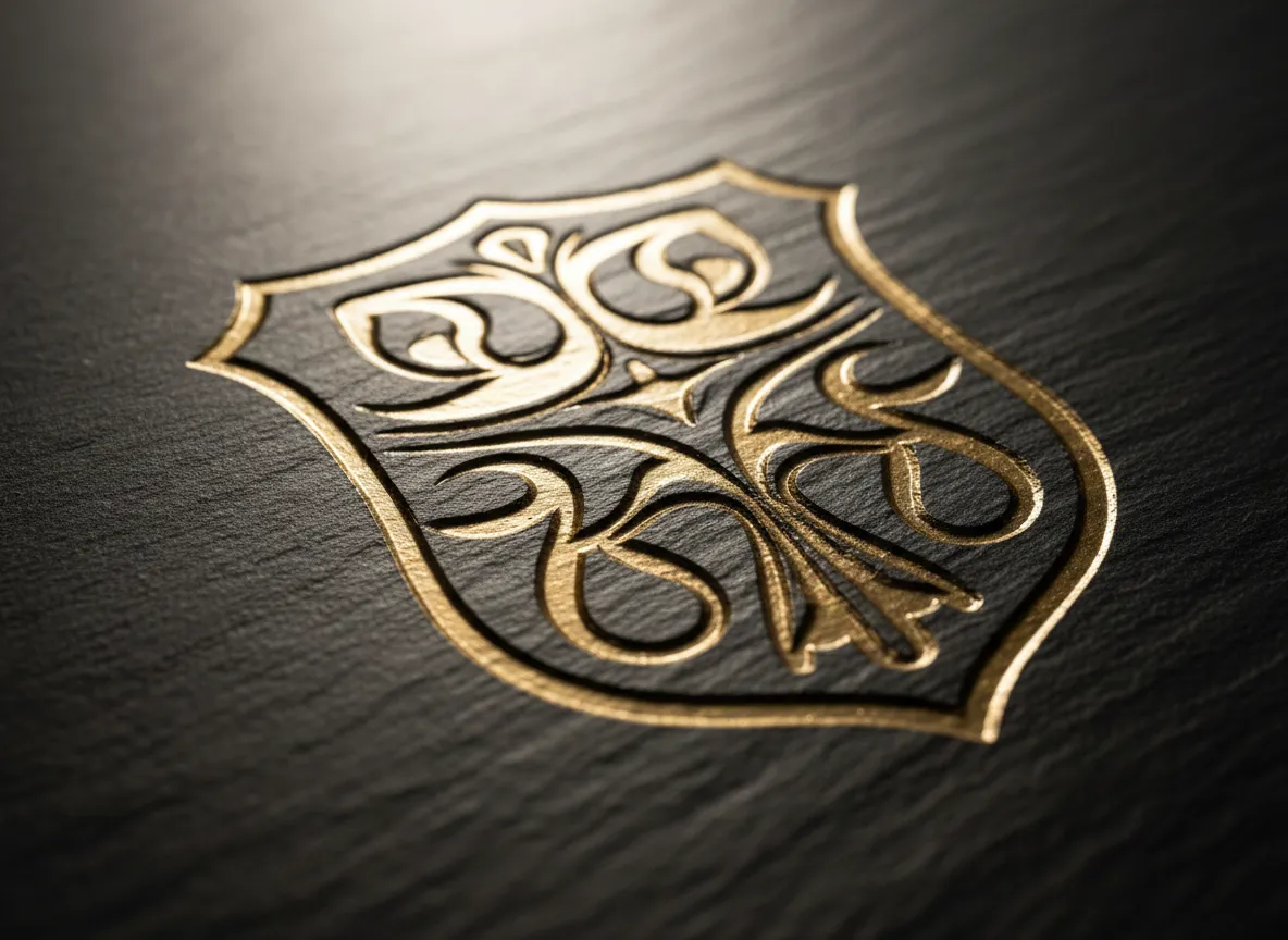 Engraved recognition plaque detail