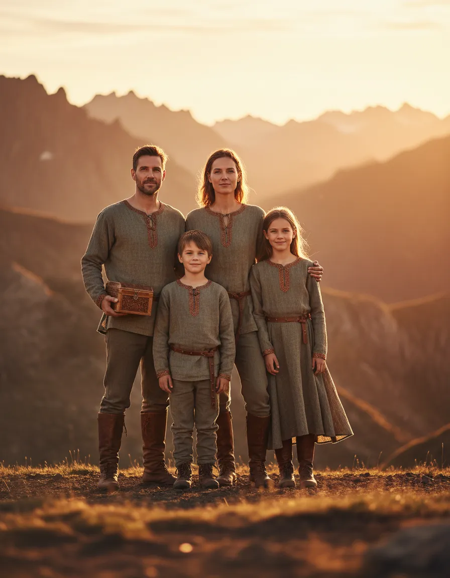 Family photograph marking the beginning of the business