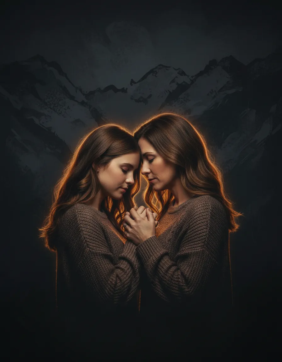 Photograph of Faith with her mother