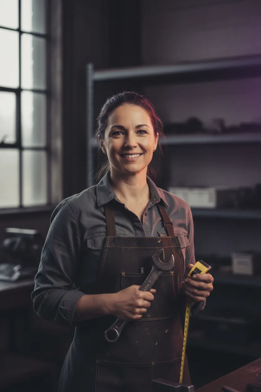 Small business owner client giving a testimonial