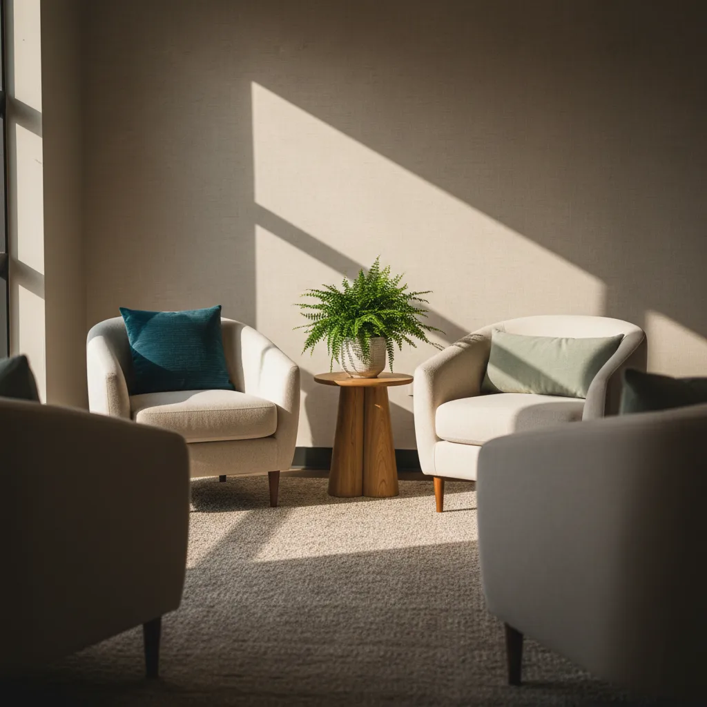 A professional and welcoming clinical environment for mental health assessment
