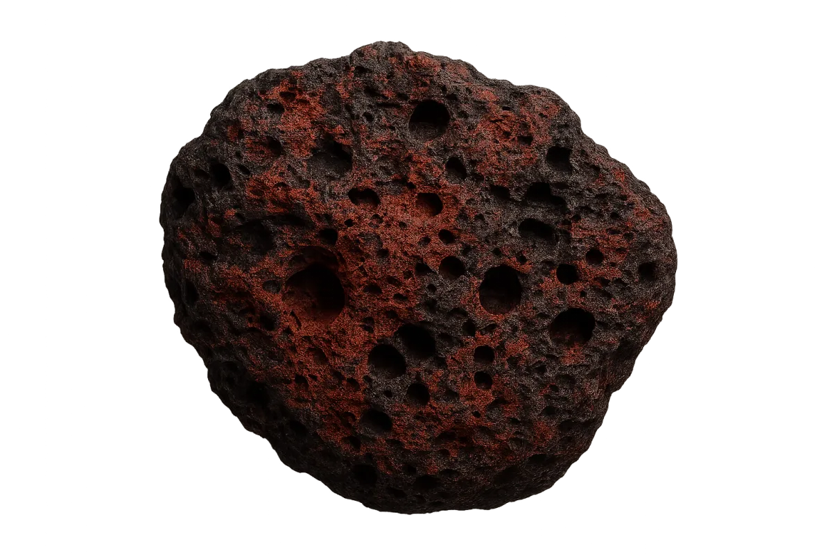 Red Lava Rock Sample