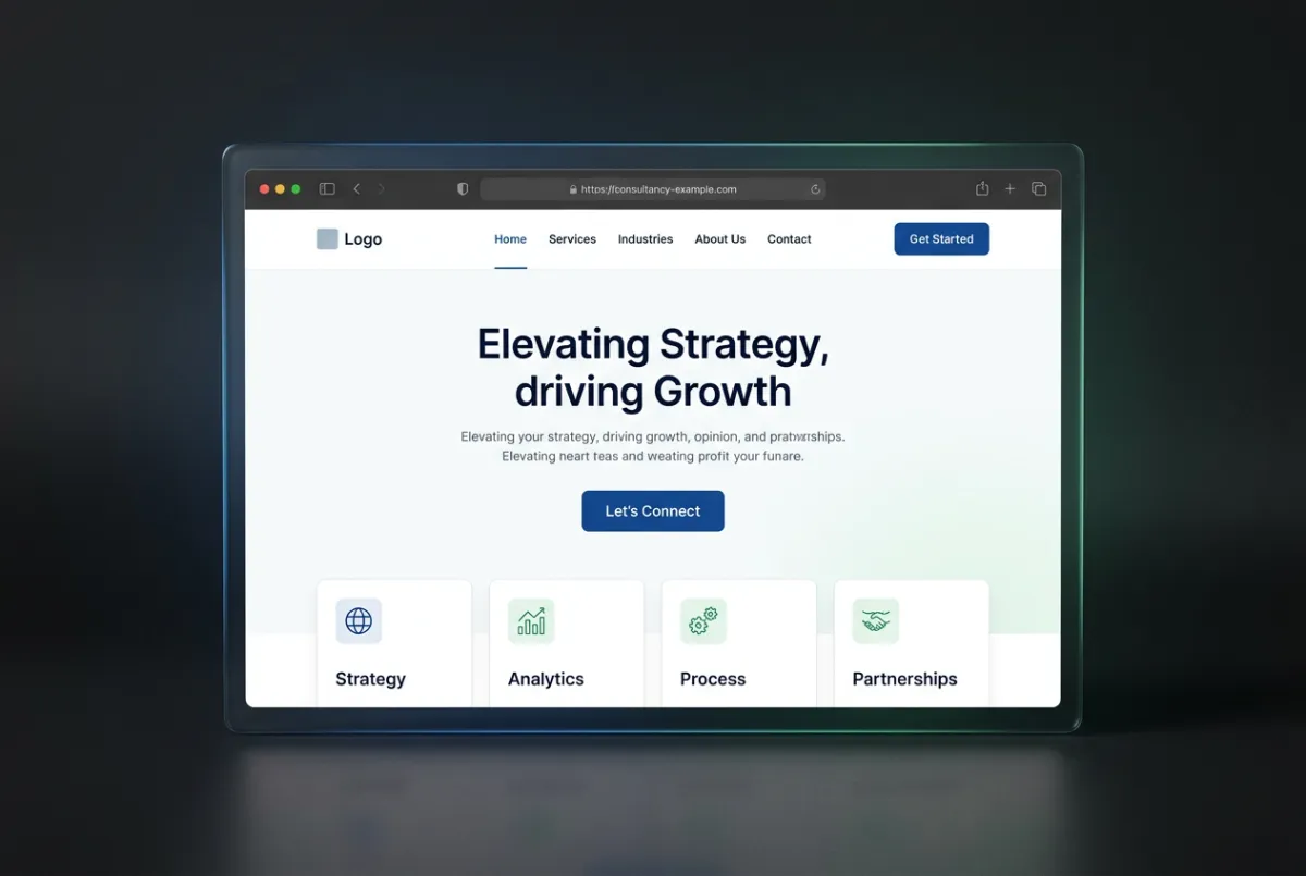 Consulting Website Screenshot Preview