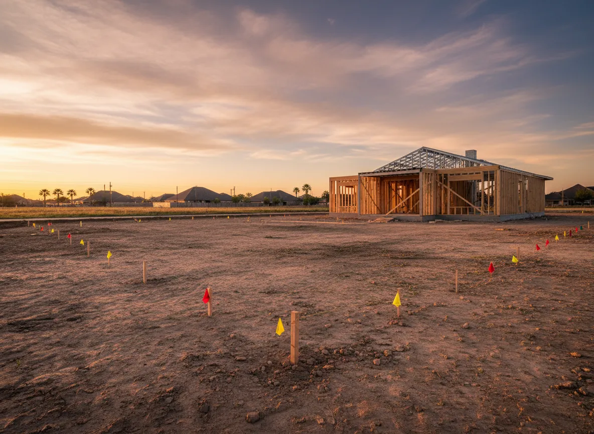 South Texas land prepared for a custom home build