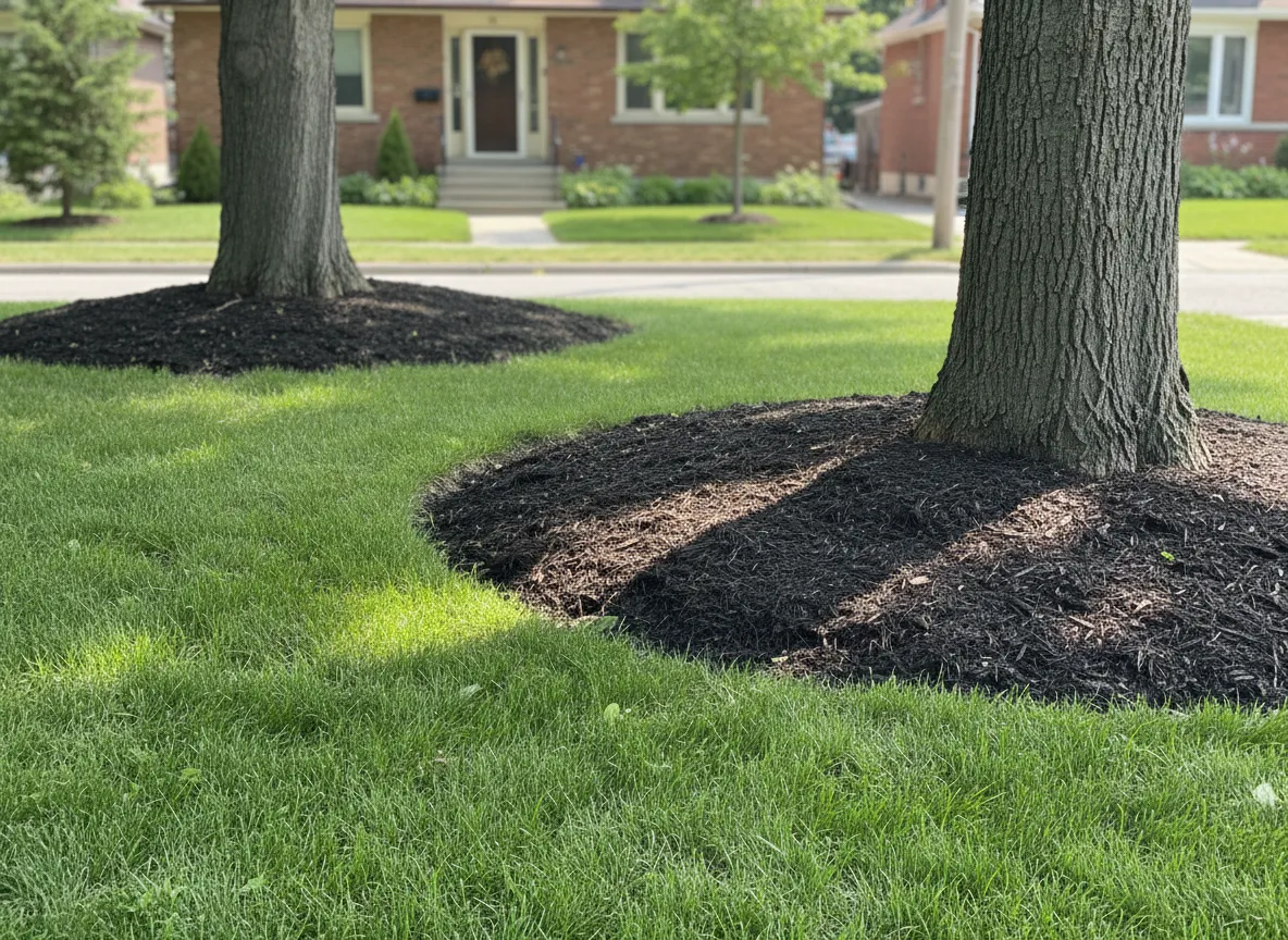 Mulch installation in Toronto GTA