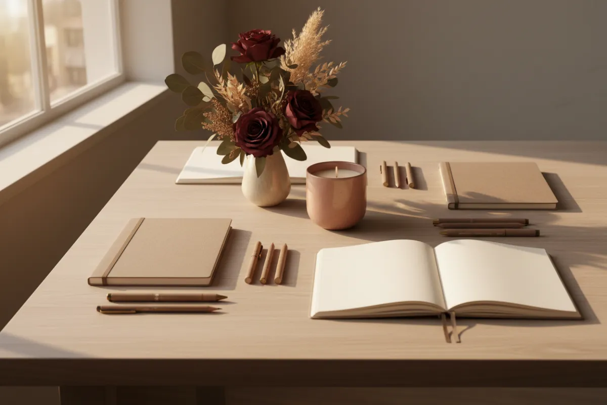 Creative workshop session with natural light