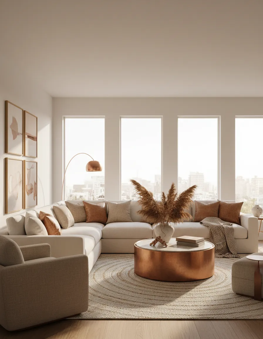 Warm inviting residential interior