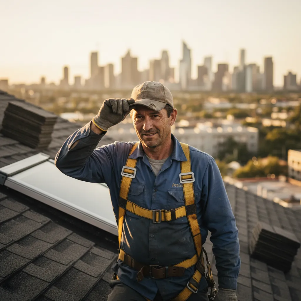 Roofing professional
