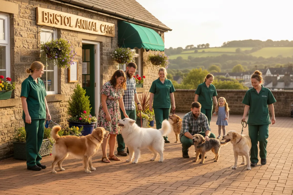 Two dogs working a simple scent exercise with a handler, focusing on nose-to-target and calm focus.