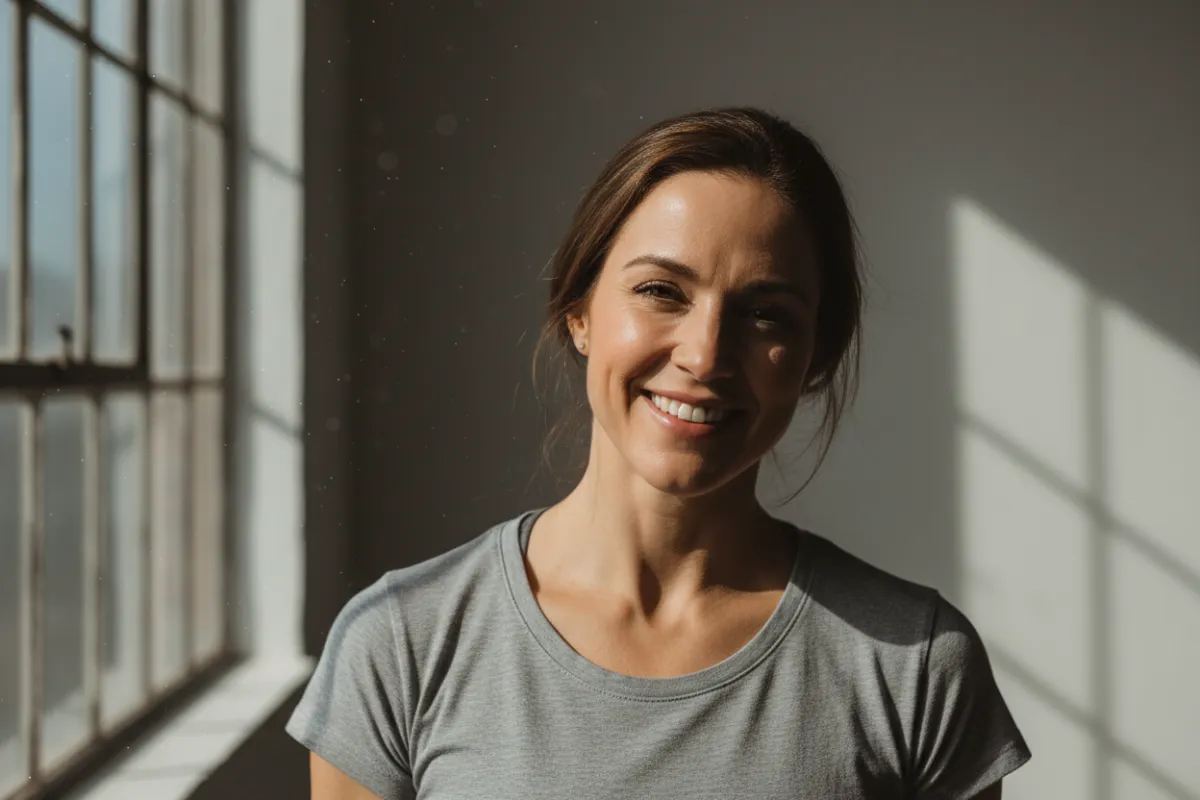 Founder with dog during a calm training session