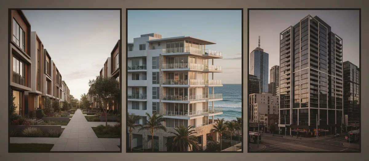 Modern Australian investment properties collage