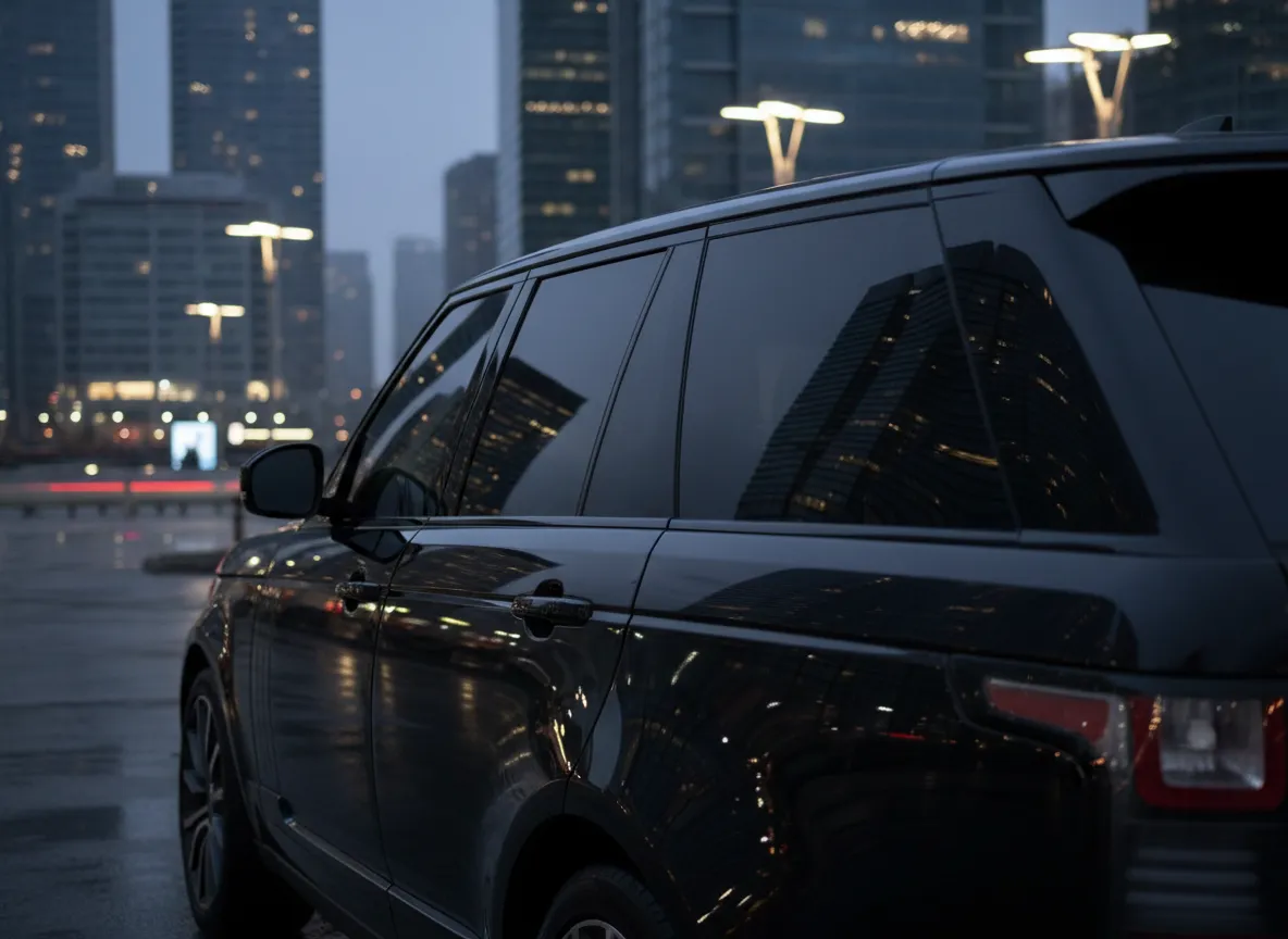 Ceramic window tint on a luxury SUV