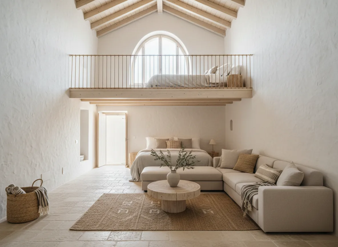 Loft-type suite interior at Amalfi Resort Zambales