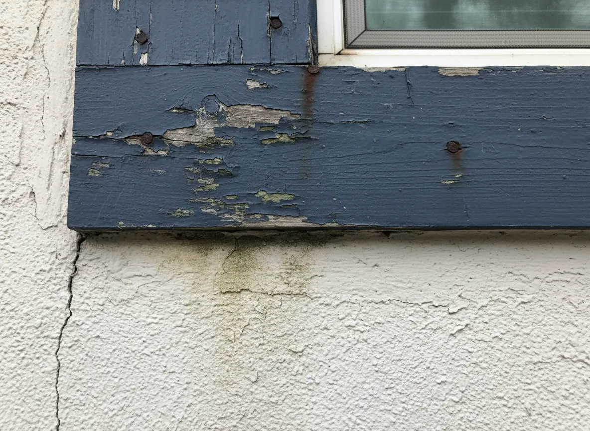 Before exterior trim painting
