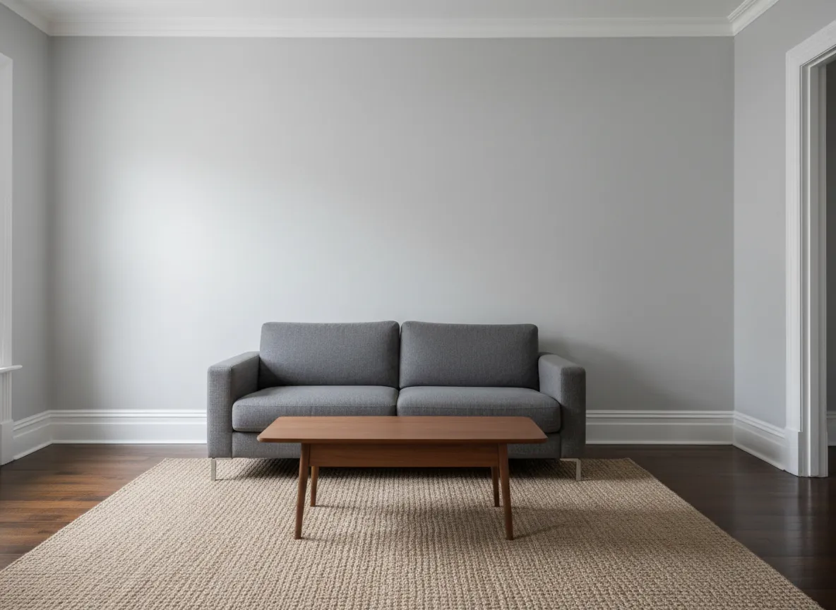 After interior residential painting