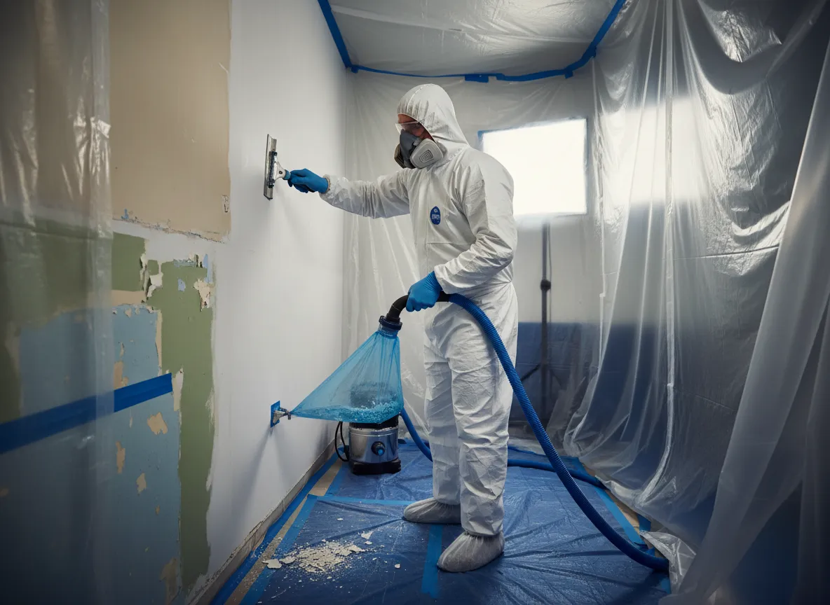 Safe lead paint scraping and removal