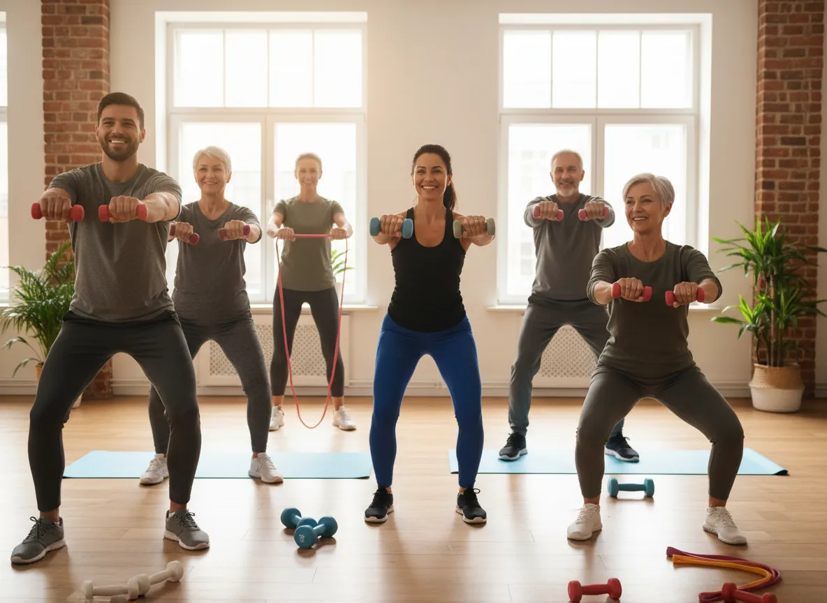 Local community fitness class at CommunityFit Studio