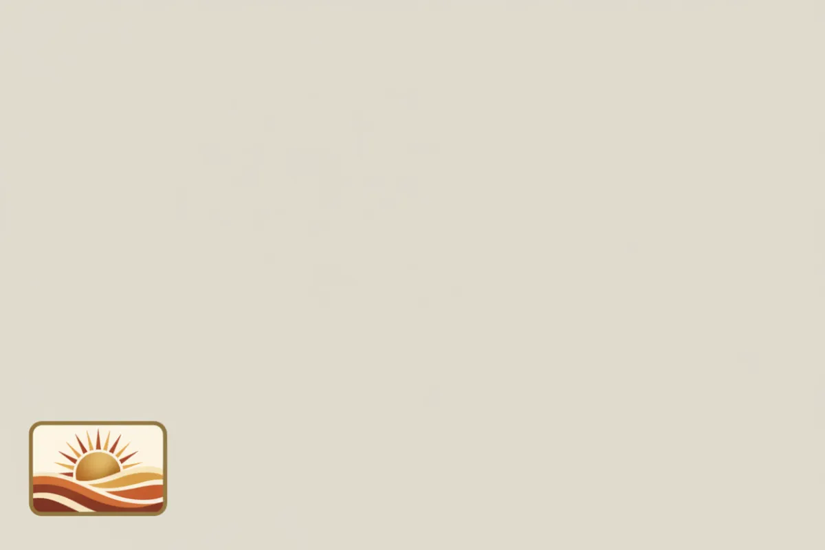 Decorative brand badge logomark