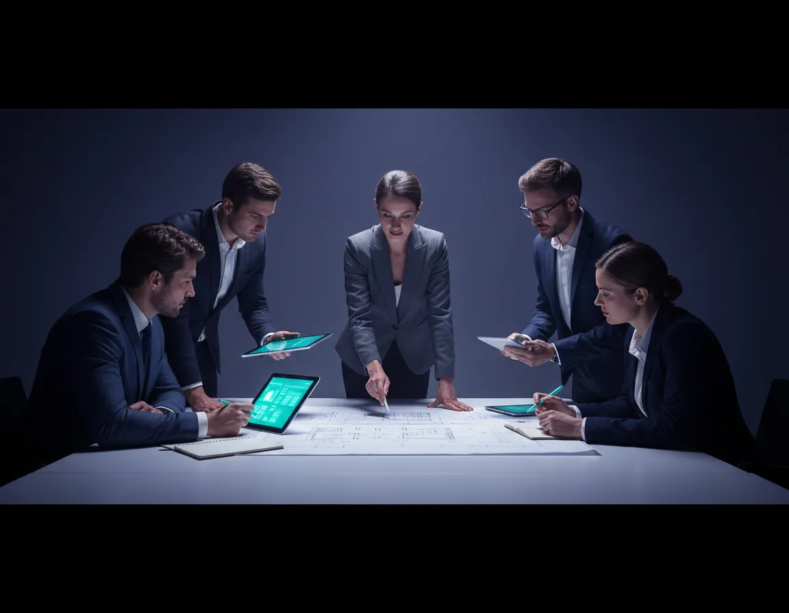 A strategic meeting emphasizing deep collaboration with a client