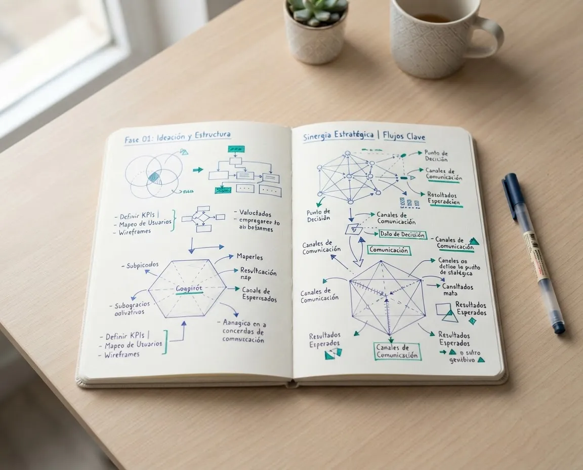 Visualización conceptual de enfoque y contenido directo sin distracciones