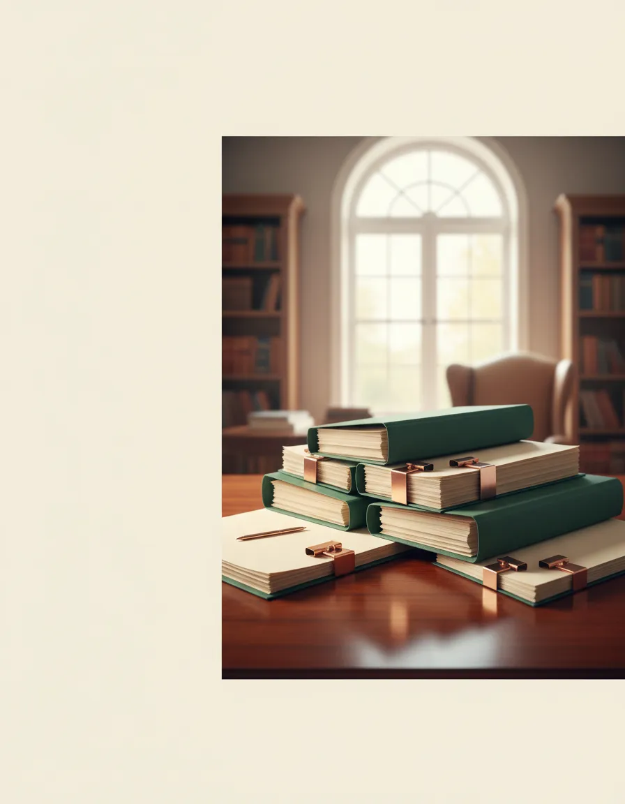 Calm law office and organized estate documents