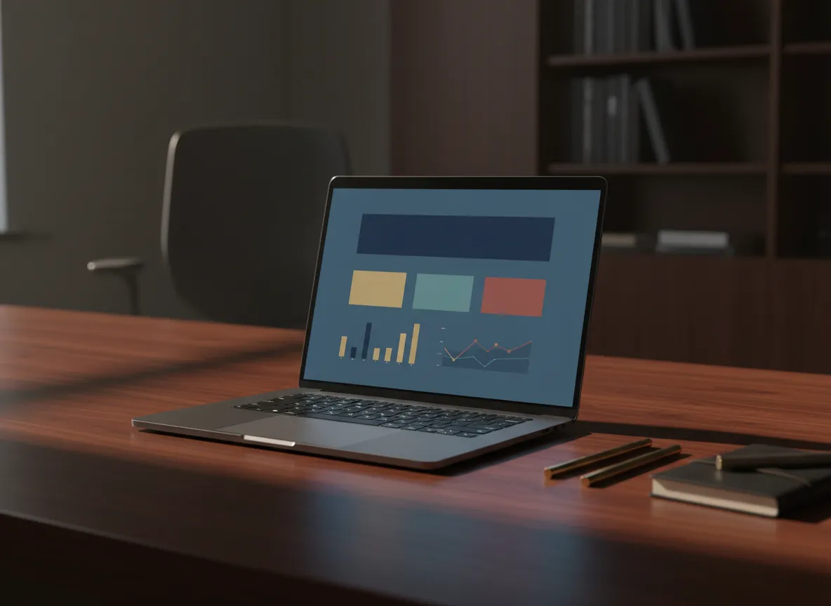 Automation workflows on a laptop screen