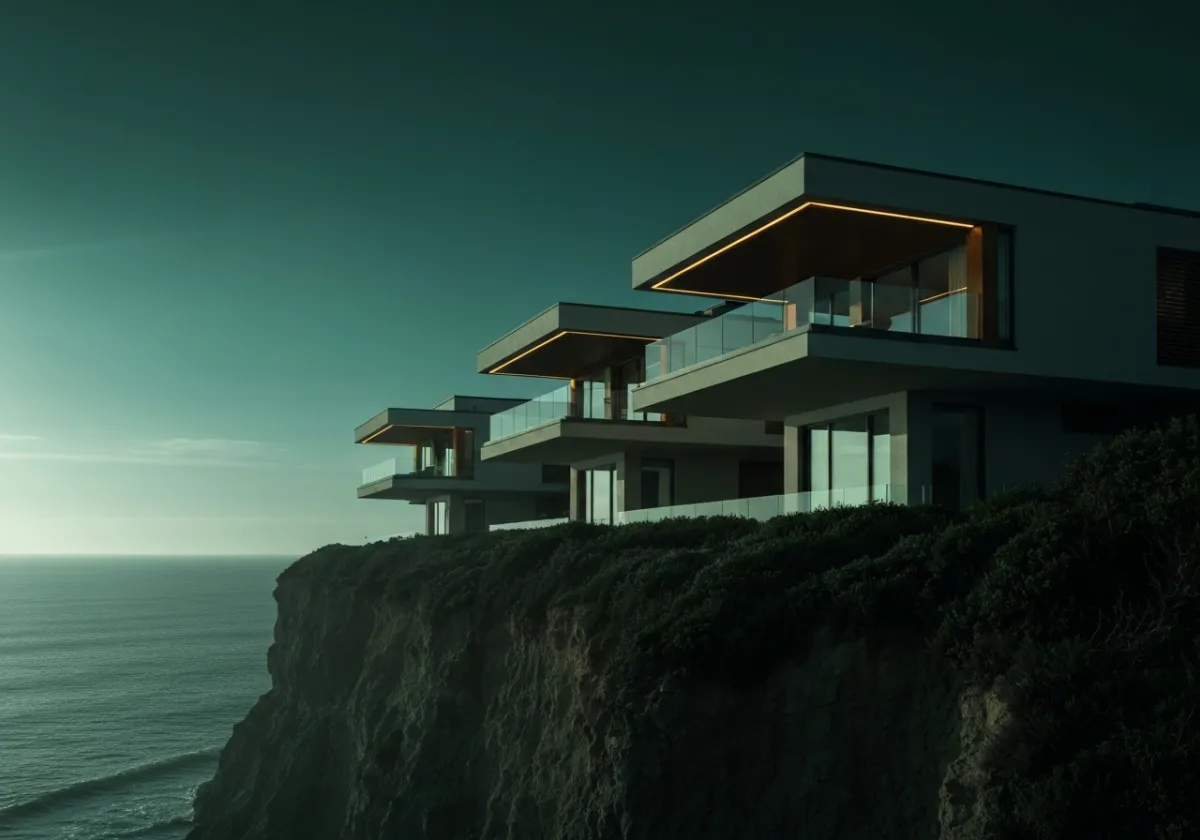 Exterior view of Cliffside Modern