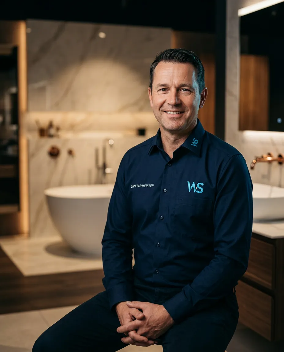 Porträt des Sanitärmeisters und Gründers von AquaModern
