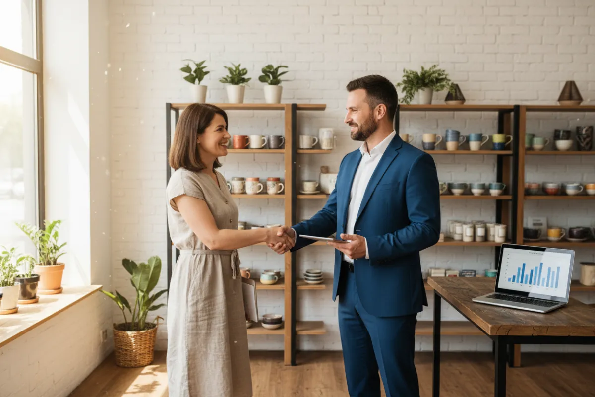 Photorealistic matte white box labeled 'GrowthBlueprint' used as hero visual.