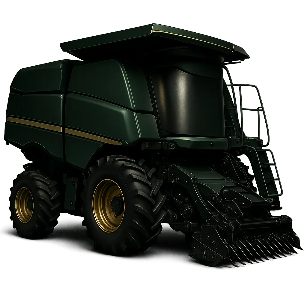 Modern agricultural tractor and heavy equipment dealership control dashboard