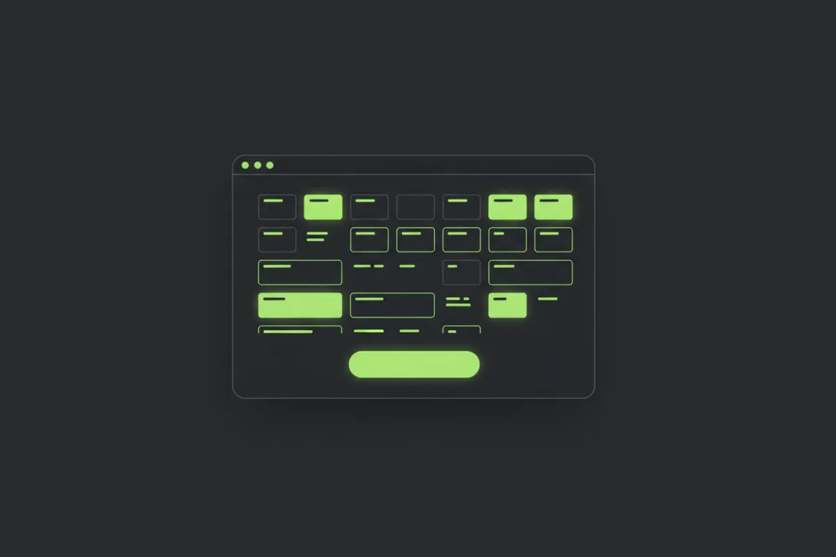 Calendar embed placeholder
