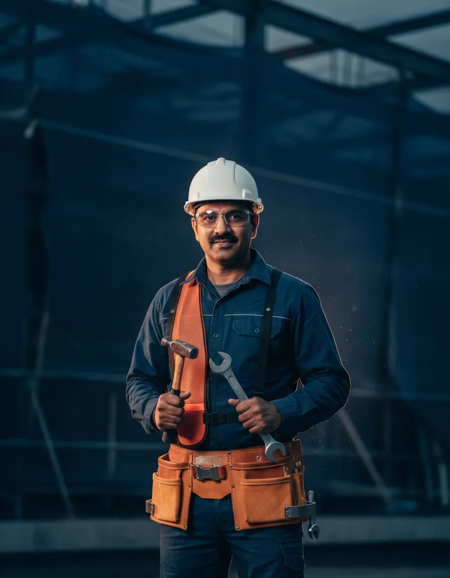 Contractor at work