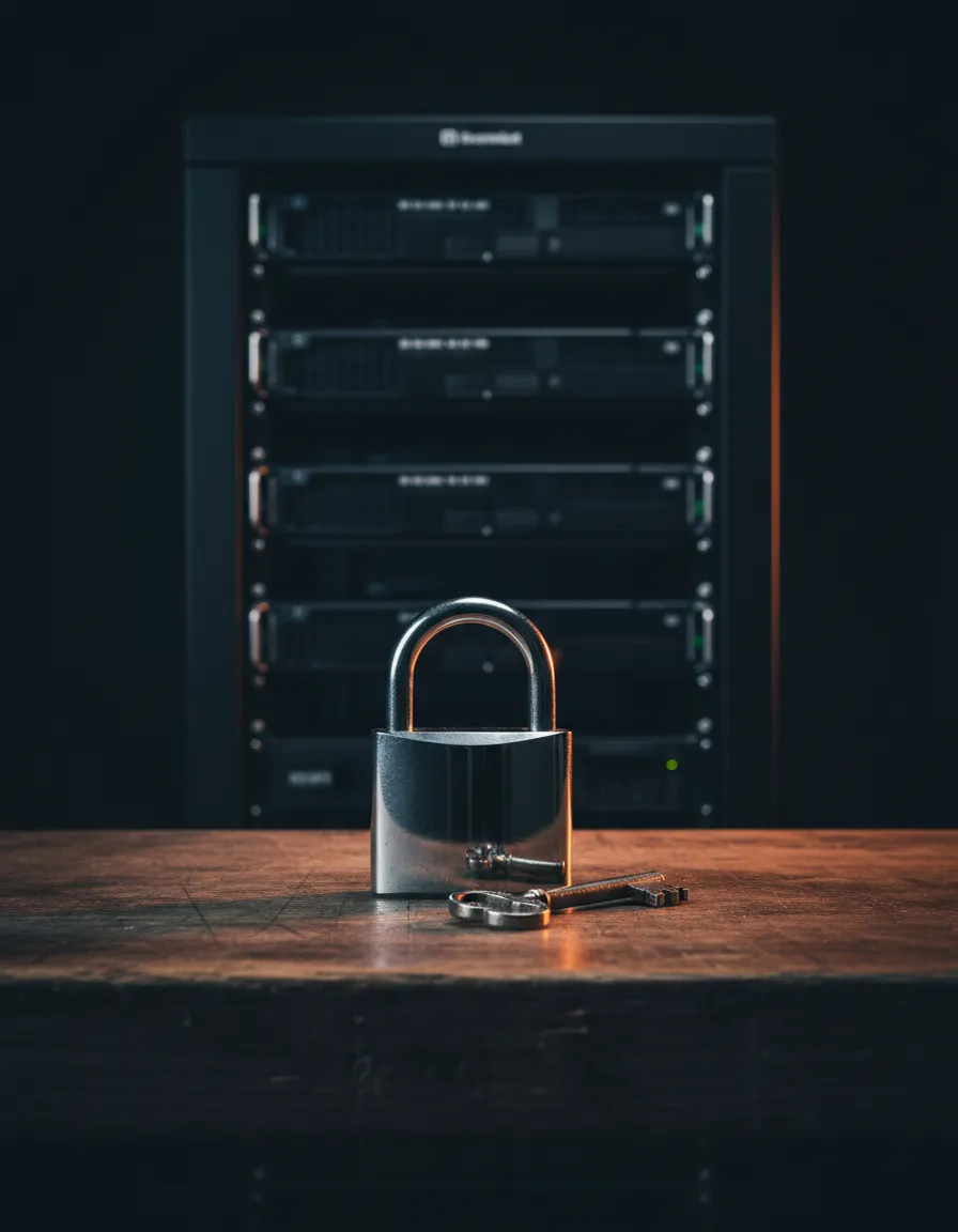 Server security lock concept