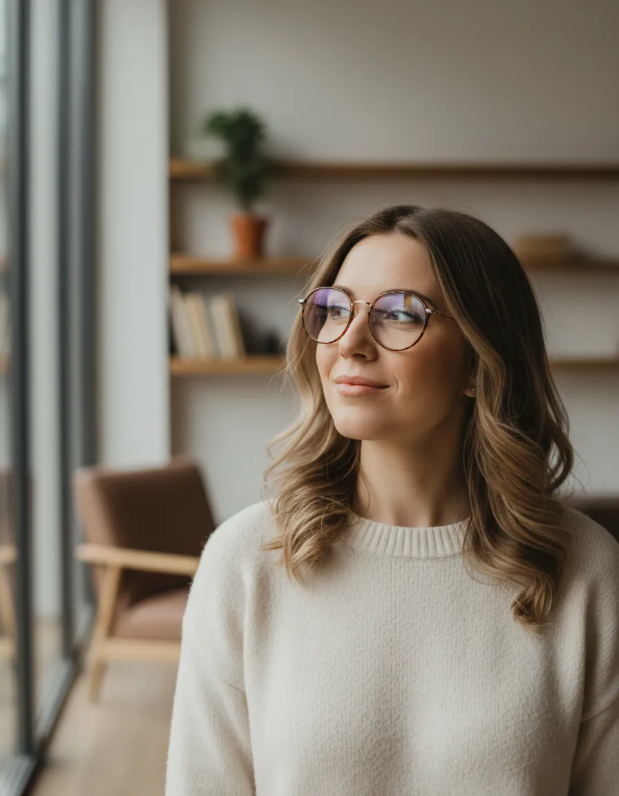 Woman glasses