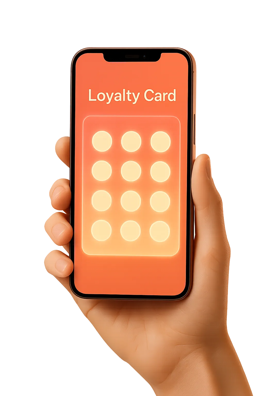 Tarjeta de lealtad digital en smartphone