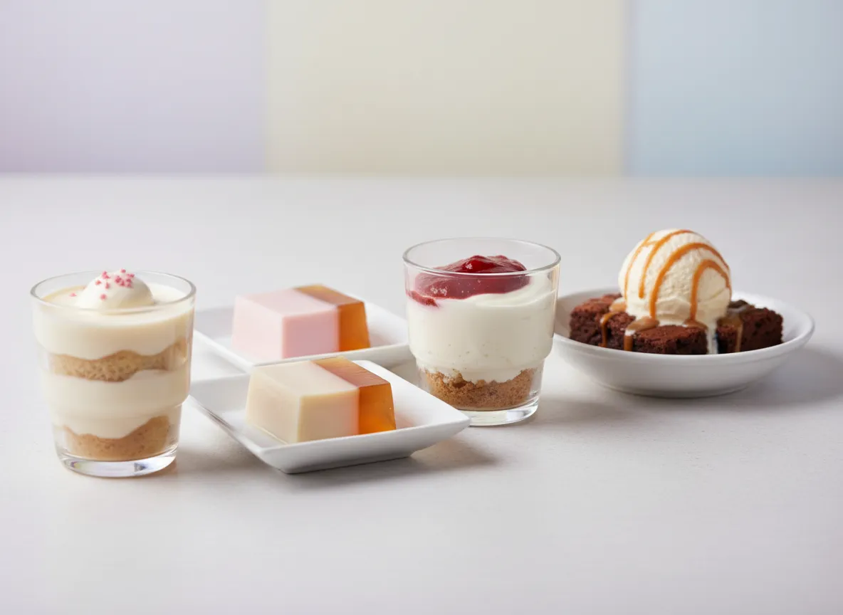 Postres fríos y en vaso