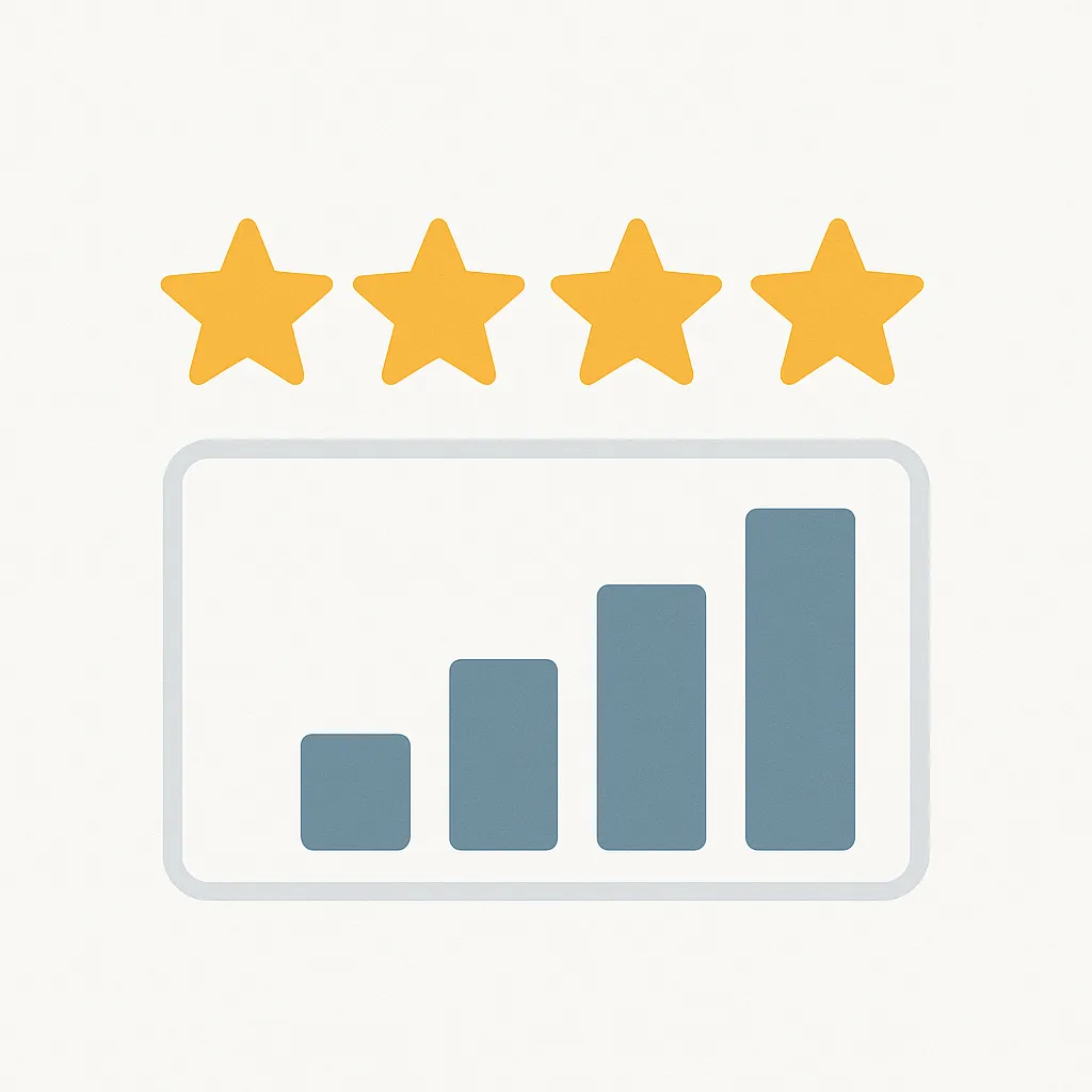 Google ratings illustrative tile