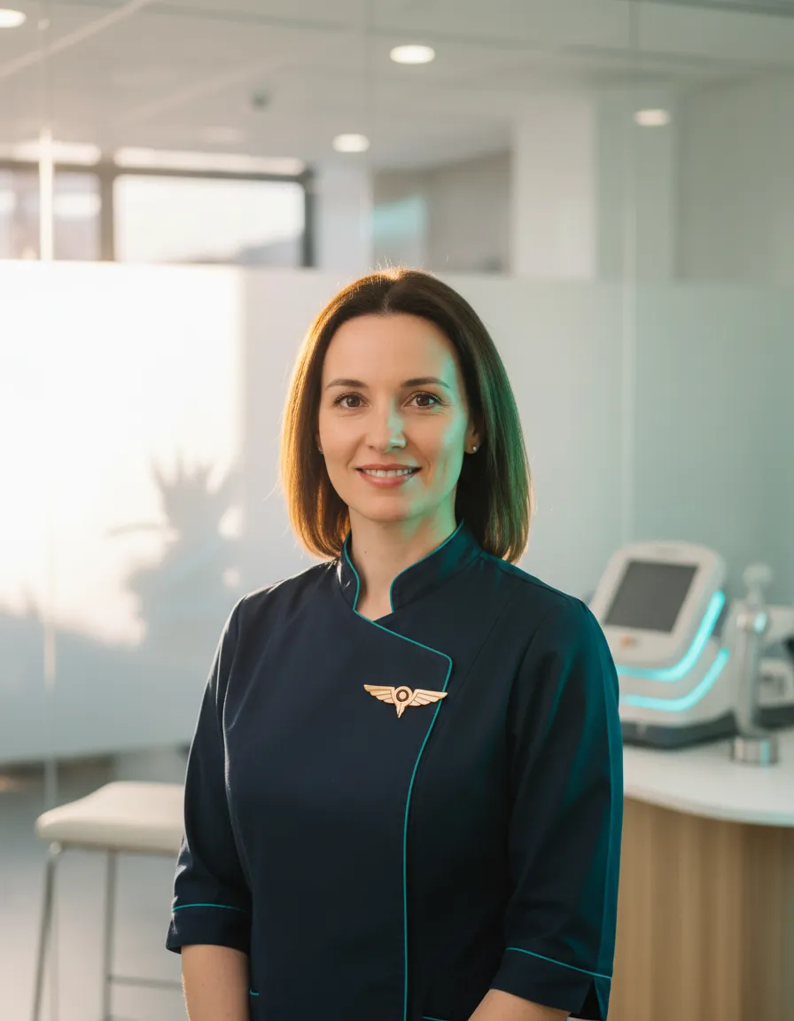 ClinicPilot founder in a clinical setting