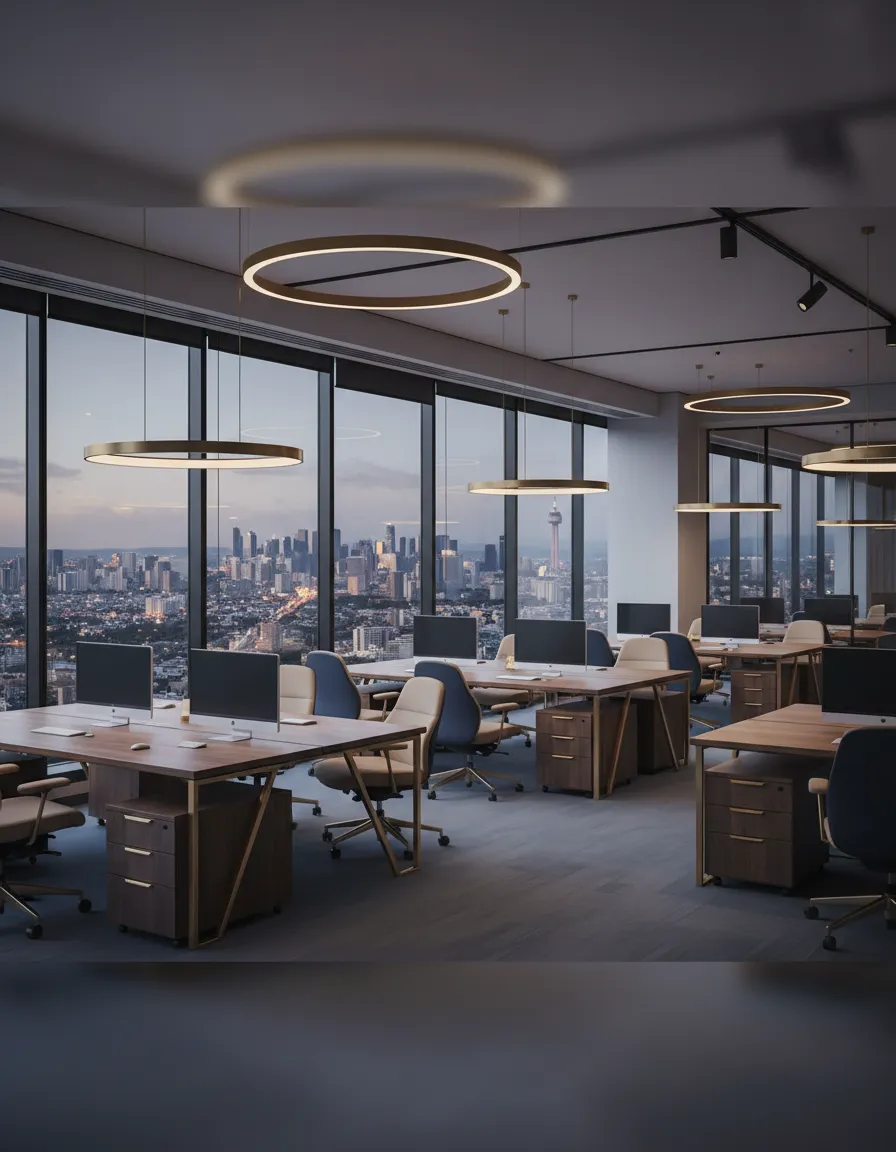 Espacio de oficinas corporativas moderno