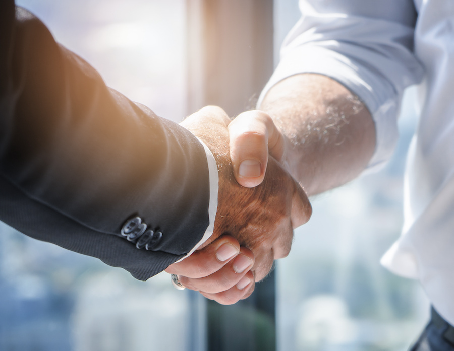 Business handshake